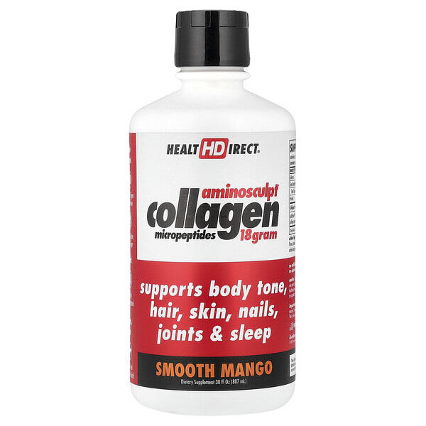 hed00217_v_53.jpg Health Direct, AminoSculpt® Collagen, коллаген с ароматом манго, 887 мл (30 жидк. унций)