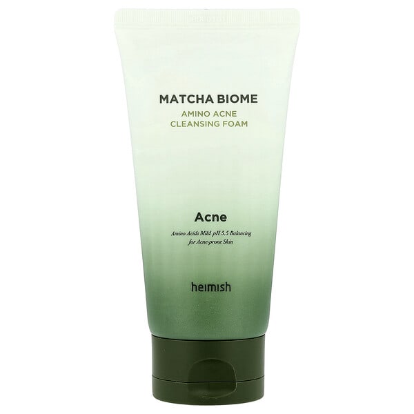 hei76181_v_35.jpg Matcha Biome, очищающая пенка с аминокислотами, 150 г (5,29 унции) — Heimish