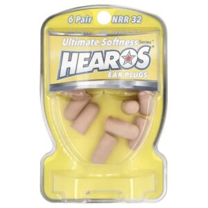 Hearos, Беруши Ultimate Softness Series™, желтые, NRR 32, 6 пар