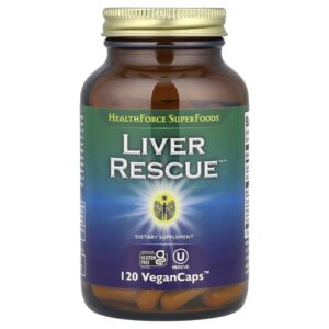 Liver Rescue, препарат для печени, версия 6, 120 веганских капсул VeganCaps — HealthForce Superfoods