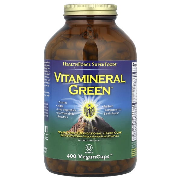 hfc00056_v_39.jpg Vitamineral Green, версия 5.5, 400 веганских капсул — HealthForce Superfoods