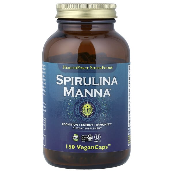 hfc00358_v_24.jpg Спирулина и манна, 150 веганских капсул — HealthForce Superfoods
