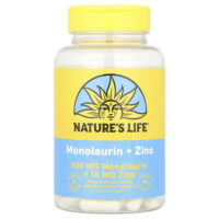 монолаурин и цинк, 90 капсул — Nature's Life