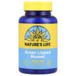 Зеленые мидии, 90 капсул (500 мг на капсулу) — Nature's Life