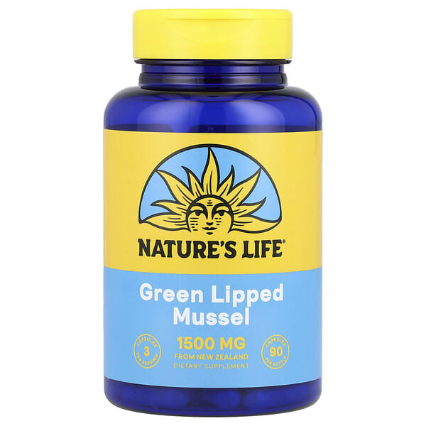hfs94188_v_28.jpg Зеленые мидии, 90 капсул (500 мг на капсулу) — Nature's Life
