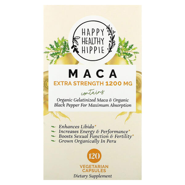 hhh05906_v_15.jpg мака, 120 вегетарианских капсул — Happy Healthy Hippie