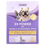 2X Power Pet против ран и противомикробный спрей, для собак и кошек, 296 мл (10 жидк. унций) — HICC Pet