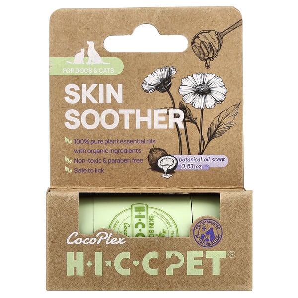 hic91376_v_10.jpg Skin Soother, для собак и кошек, растительное масло, 0,53 унции — HICC Pet