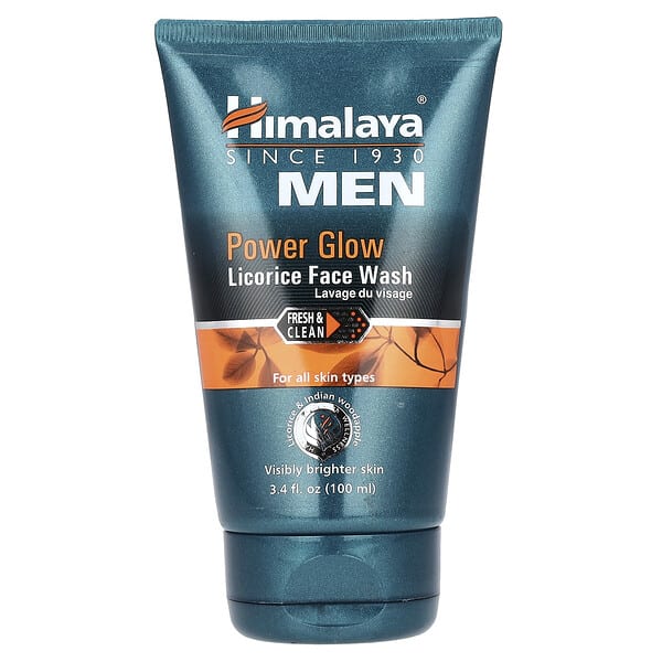 him06415_v_14.jpg Power Glow, мужское средство для умывания со вкусом солодки, 100 мл (3,4 жидк. унции) — Himalaya
