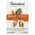 Koflet Lozenge®, оригинальный, ментол, 20 пастилок — Himalaya