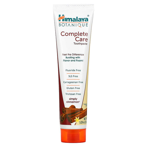 him20026_v_15.jpg Зубная паста для полного ухода за зубами, Simply Cinnamon, 5,29 унций (150 г) — Himalaya