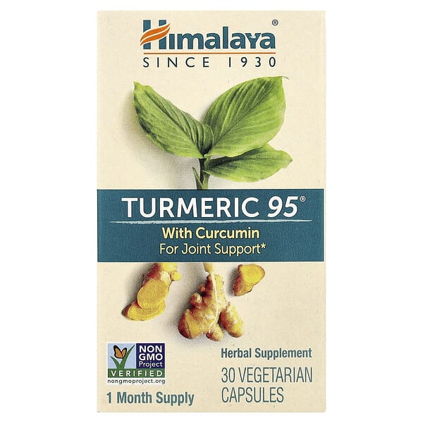 him43205_v_80.jpg Turmeric 95® с куркумином, 30 вегетарианских капсул — Himalaya