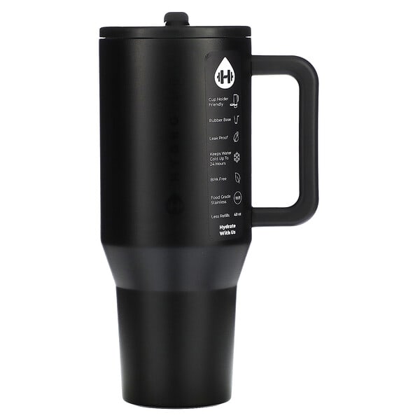 hjg15905_v_10.jpg Traveller Tumbler, черный, 118 мл (40 унций) — HydroJug