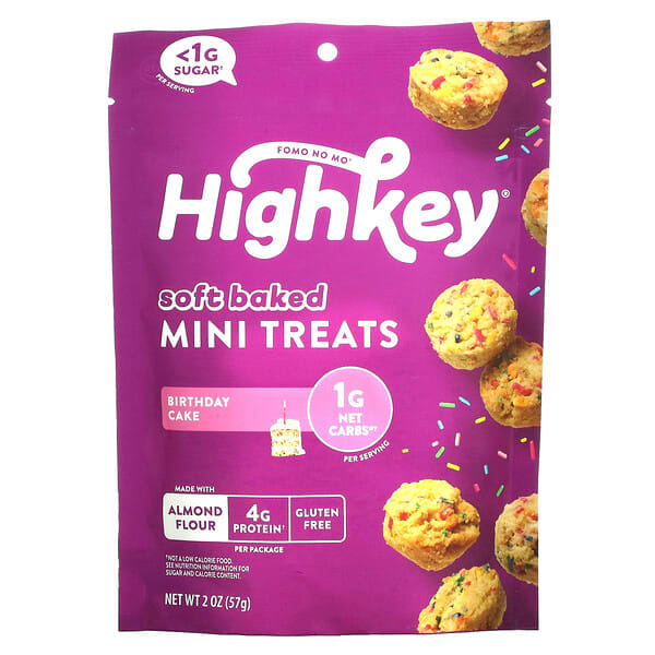 hky43374_v_4.jpg мягкие запеченные мини-печенья, со вкусом торта, 57 г (2 унции) — HighKey