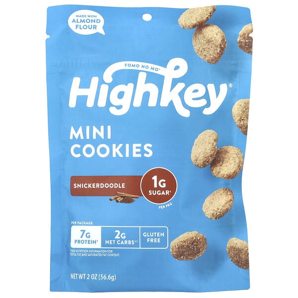hky80105_v_12.jpg Мини-печенье, сникердудл, 56,6 г (2 унции) — HighKey