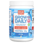 Grow Daily, смесь сывороточного протеина и питательных веществ, для детей от 3 лет, без добавок, 301 г (10,6 унции) — Healthy Heights