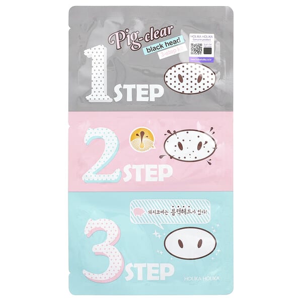 hlk37180_v_8.jpg Holika Holika, Pig-Clear, набор для борьбы с черными точками, 1 набор, 7 г (0,24 унции)