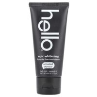 Epic Whitening, зубная паста без фторидов, активированный уголь, свежая мята и кокосовое масло, 113 г (4 унции) — Hello