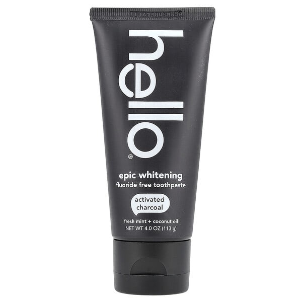 hlo02003_v_62.jpg Epic Whitening, зубная паста без фторидов, активированный уголь, свежая мята и кокосовое масло, 113 г (4 унции) — Hello