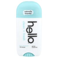 24-часовой дезодорант с древесным углем, Clean + Fresh, 73 г (2,6 унции) — Hello