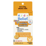 Kids Relief®, жидкость для перорального применения для десен и прорезывания зубов, для детей от 0 до 9 лет, апельсин, 25 мл (0,85 жидк. унц.) — Homeolab USA
