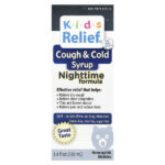 Kids Relief, сироп от кашля и простуды, ночная смесь, для детей 0–12 лет, 100 мл (3,4 жидк. унц.) — Homeolab USA