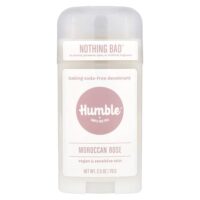 Дезодорант без пищевой соды, марокканская роза, 70 г (2,5 унции) — Humble Brands