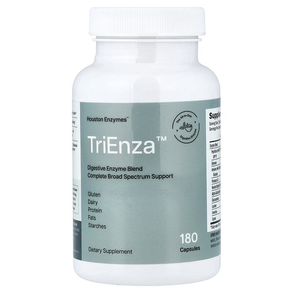 hni00026_v_74.jpg TriEnza®, пищеварительные ферменты, 180 капсул — Houston Enzymes