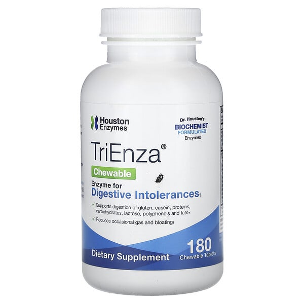 hni00030_v_56.jpg Жевательные таблетки TriEnza, 180 жевательных таблеток — Houston Enzymes