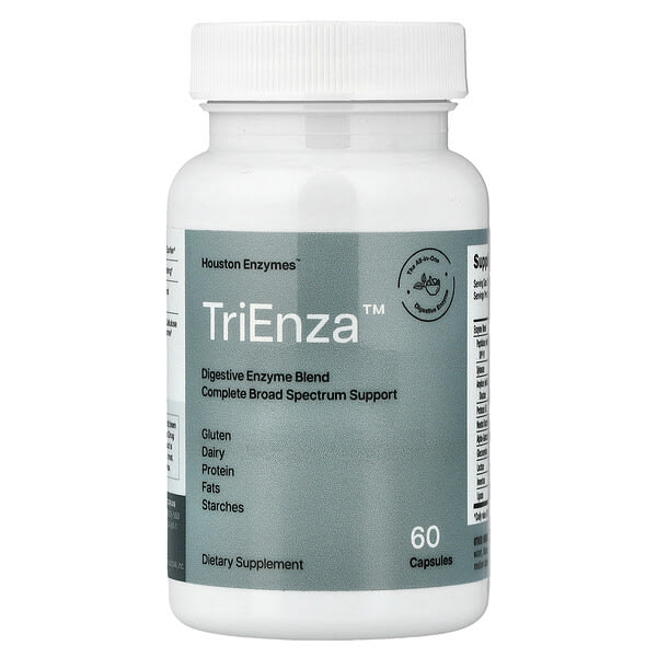 hni00045_v_28.jpg TriEnza™, пищеварительные ферменты, 60 капсул — Houston Enzymes