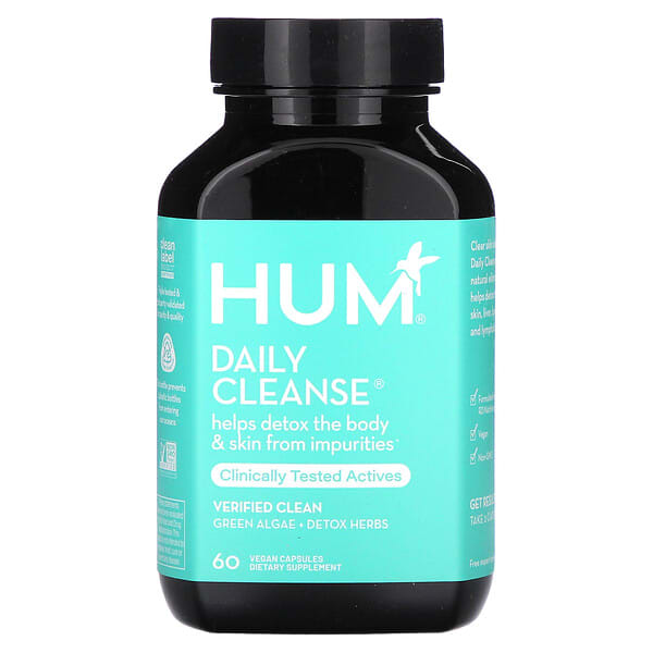 hnu00503_v_8.jpg Daily Cleanse, ежедневное очищение, 60 веганских капсул — HUM Nutrition