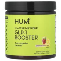 Flater Me®, клетчатка, ГПП-1, со вкусом клубники и лимона, 120 г (4 унции) — HUM Nutrition
