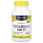 натуральный витамин E, 268 мг (400 МЕ), 180 мягких таблеток — Healthy Origins
