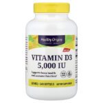 витамин D3, 125 мкг (5000 МЕ), 540 капсул — Healthy Origins