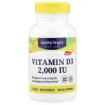 витамин D3, 50 мкг (2000 МЕ), 360 мягких таблеток — Healthy Origins
