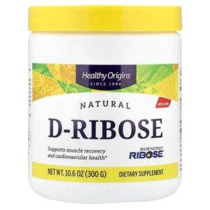 натуральная D-рибоза, 300 г (10,6 унции) — Healthy Origins
