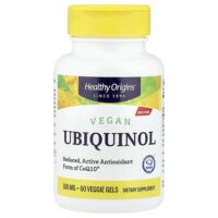 Vegan Ubiquinol, 100 mg, 60 Veggie Gels — Healthy Origins