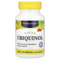 Vegan Ubiquinol, 100 mg, 150 Veggie Gels — Healthy Origins