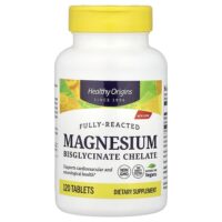 хелатный бисглицинат магния, 120 таблеток — Healthy Origins