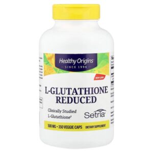 L-глутатион, восстановленный, 500 мг, 150 растительных капсул — Healthy Origins