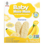 Baby Mum-Mum, вафли для мягкого прорезывания зубов, банан, 12 пакетиков, по 2 шт. — Hot Kid