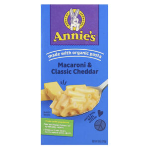 макароны с классическим сыром чеддер, 170 г (6 унций) — Annie's Homegrown