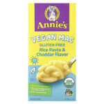 Vegan Mac, рисовая паста и чеддер, 170 г (6 унций) — Annie's Homegrown