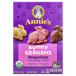 Organic Baked Bunny Graham Snacks, Neapolitan , 7.5 oz (213 g) — Annie's Homegrown