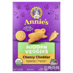 запеченные крекеры с чеддером, спрятанные овощи, 213 г (7,5 унции) — Annie's Homegrown