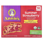 Organic Bunny Fruit™ Snacks, летняя клубника, 10 пакетиков по 19 г (0,7 унции) — Annie's Homegrown