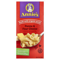 Pasta & Cheese, Penne & Four Cheese, 156 г (5,5 унции) — Annie's Homegrown