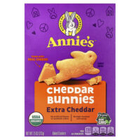органические кролики с чеддером, экстрачеддер, 212 г (7,5 унции) — Annie's Homegrown