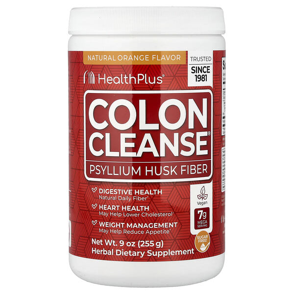 hpi11235_v_43.jpg Colon Cleanse®, со вкусом натурального апельсина, 255 г (9 унций) — Health Plus