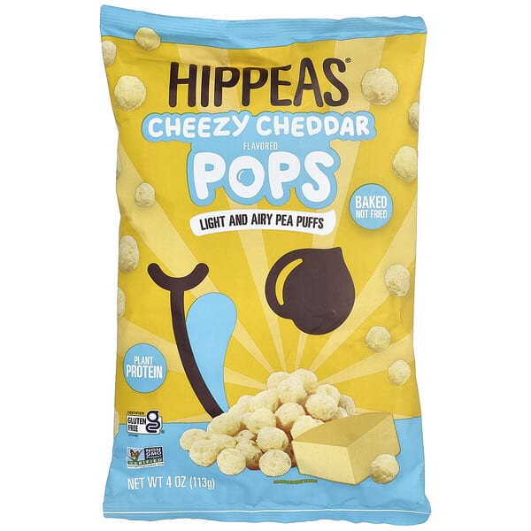 hpp08078_v_2.jpg Pops, сырный чеддер, 113 г (4 унции) — Hippeas